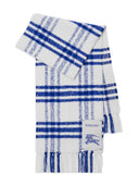 Burberry Check Motif Wool Scarf