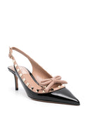 Valentino Garavani Rockstud Bow Leather Pumps