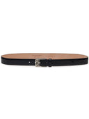 Alexander Mc Queen Seal Buckle Leather Belt