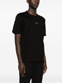 C.P. Maglietta di cotone del logo metropoli dell'azienda