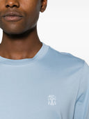 Brunello Cucinelli Logo Cotton T Shirt