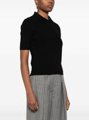 Tory Burch Logo Knitted Polo Shirt