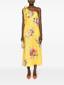 Zimmermann Stampa floreale Linen Abito Midi Midi
