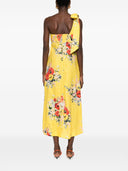 Zimmermann Stampa floreale Linen Abito Midi Midi