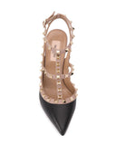 Valentino Garavani Rockstud Leather Slingback Pumps