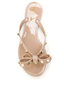 Valentino Garavani Rockstud橡胶丁字裤凉鞋