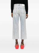 7 개의 로건 자르기 데님 청바지