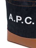 A.P.C. Axel Small Denim Tote Bag