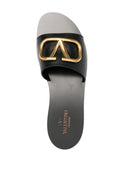 Valentino Garavani V Logo Signature Leather Sandals