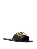 Valentino Garavani V Logo Signature Leather Sandals