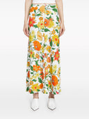 Stella Mc Cartney Floral Print Midi nederdel