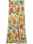 Stella Mc Cartney Floral Print Midi nederdel