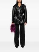 The Attico Rhinestones Detail Gabardine Trousers