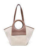 Hereu Cala Small Canvas And Leather Tote Bag
