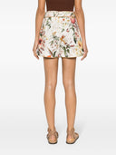 Pantaloncini di lino stampati floreali Zimmermann
