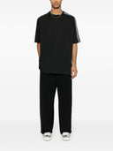 Y 3 Logo Cotton Blend T Shirt