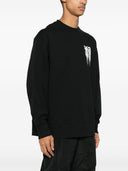 Y 3 Logo Bio -Baumwoll -Sweatshirt
