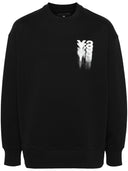 Y 3 Logo Bio -Baumwoll -Sweatshirt