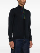 Ps By Paul Smith Sports Stripe Organic Cotton Cardigan