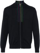 Ps By Paul Smith Sports Stripe Organic Cotton Cardigan