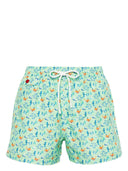 Kiton Printed Swim Shorts