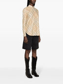 Burberry Check Motif Cotton Shirt