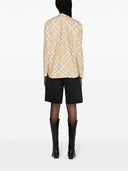 Burberry Check Motif Cotton Shirt