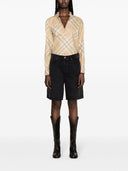 Burberry Check Motif Cotton Shirt
