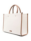 Jimmy Choo Avenue M Tote Canvas And Leather Tote Bag