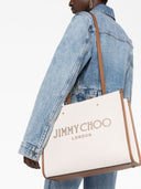 Jimmy Choo Avenue M Tote Canvas And Leather Tote Bag
