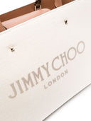 Jimmy Choo Avenue M Tote Canvas And Leather Tote Bag