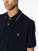 Brunello Cucinelli Logo Cotton Polo Shirt