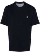 Brunello Cucinelli Logo Cotton T Shirt