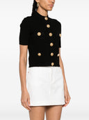 Balmain Embossed Buttons Knitted Cardigan