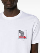 Ps By Paul Smith One Way Zebra Print Cotton T Shirt