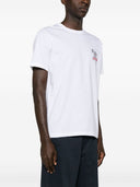 Ps By Paul Smith One Way Zebra Print Cotton T Shirt