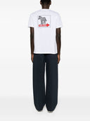 Ps By Paul Smith One Way Zebra Print Cotton T Shirt