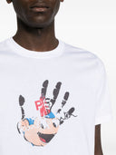 Ps By Paul Smith Hnd Print Cotton T Shirt