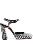 Amina Muaddi Charlotte Satin Pumps