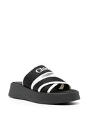 Chloè Mila Leather Flatform Sandals