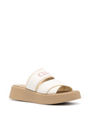 Chloè Mila Leather Flatform Sandals