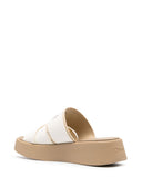 Chloè Mila Leather Flatform Sandals