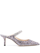 Jimmy Choo Bing 65 Muli del tallone glitter cinghia