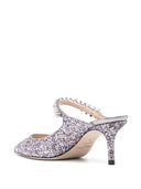 Jimmy Choo Bing 65 Muli del tallone glitter cinghia