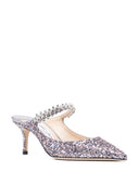 Jimmy Choo Bing 65 Muli del tallone glitter cinghia