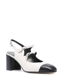 Carel Paris Papaya皮革sloundback Pumps