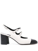 Carel Paris Papaya皮革sloundback Pumps