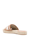 Tod's Rafia And Leather Flat Sandals
