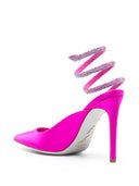 Rene' Caovilla Cloe Satin Slingback Pumps