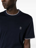 Brunello Cucinelli Logo Cotton T Shirt